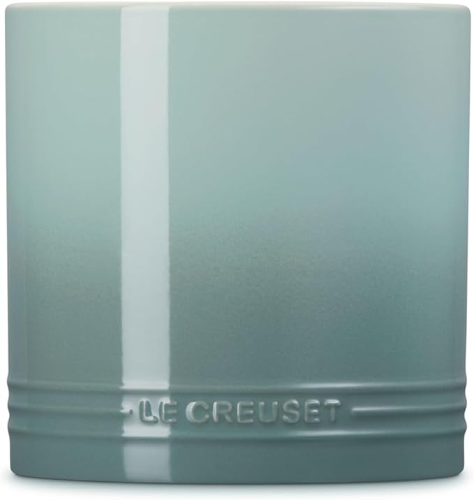 Le Creuset Stoneware Signature Utensil Crock, 2.7 qt., Sea Salt