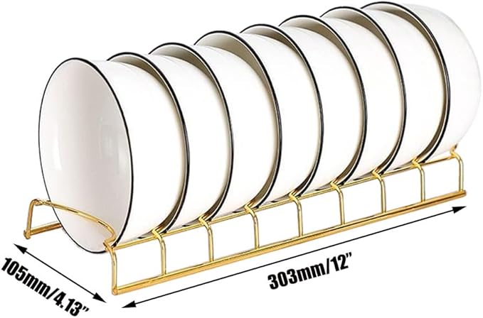 Small Bowl Drainer,Stainless Steel Bowl Drying Rack for Kitchen Counter Organizer Storage, Storage Shelf, Chrome (2 Bowl Racks(Gold))