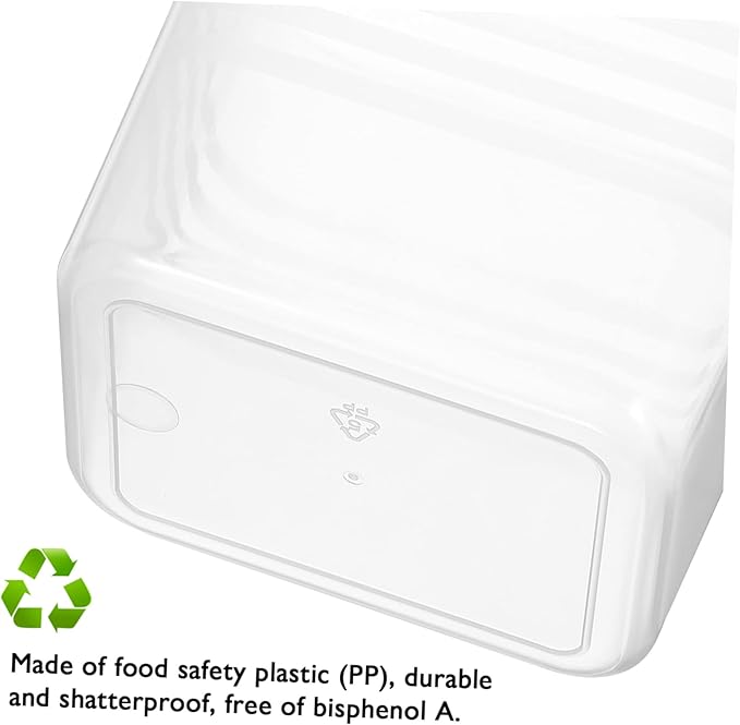 ULTECHNOVO 6pcs Translucent Fridge Organizer Bins Hanging Storage Boxes for Refrigerator for Kitchen Pantry Easy Access Shaped Design for Fruits Vegetables and Spices