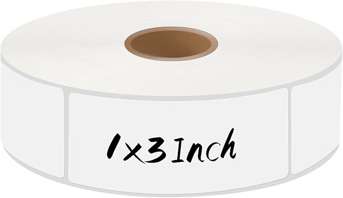 1000Pcs Removable Freezer Labels,1 x 3 Inch Blank Food Labels for Food Containers Jars Waterproof Oil Freezer Tape Easy to Write On