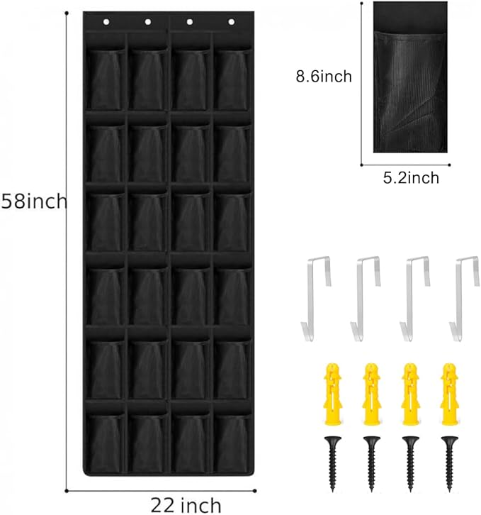 Spray Paint Can Holder Storage Rack,Wall Mounted Metal Paint Bottle Organizer,24 Can aerosol can holder,for Garage and Craft Workroom Bottle Organizer, Wall Mount Aerosol Holder
