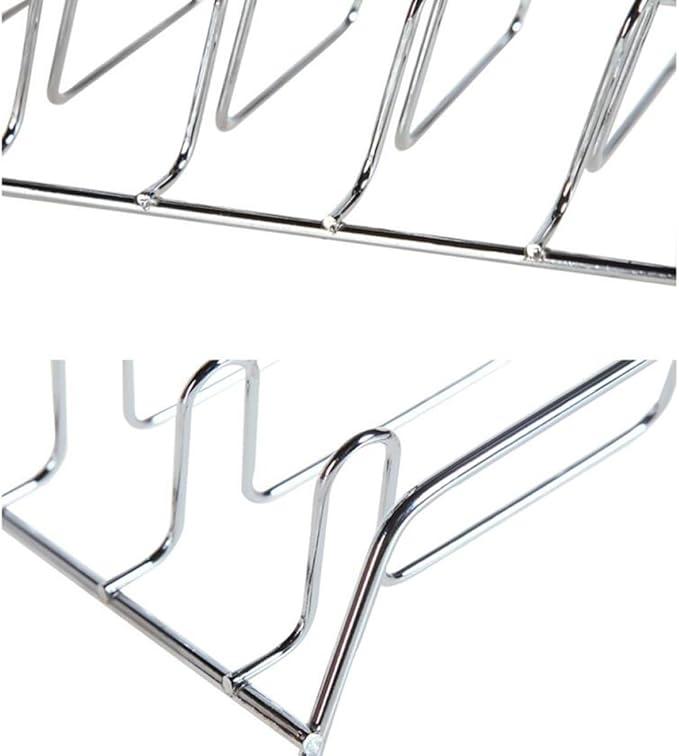 KESYOO Stainless Steel Single-Layer Dish Rack and Bowls Holder Kitchen Storage Rack Counter Organizer 2pcs Set