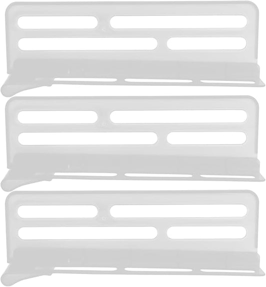 ARTIBETTER 3Pcs Adjustable Refrigerator Side Door Dividers Plastic Fridge Organizers for Food and Beverage Storage Space-Saving Partition Boards for Home Kitchen and Freezer