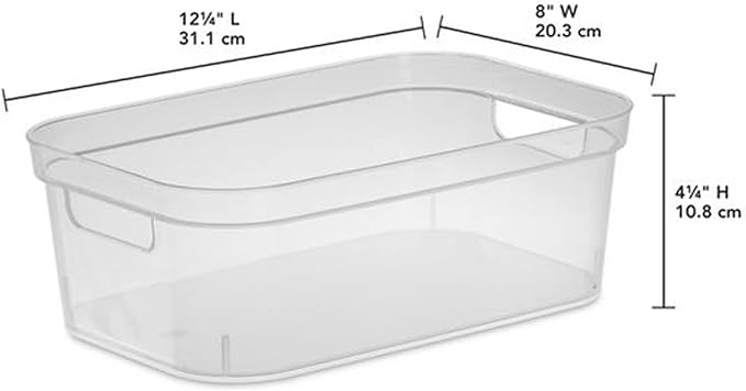Sterilite BIN Storage Clear Small 13228608