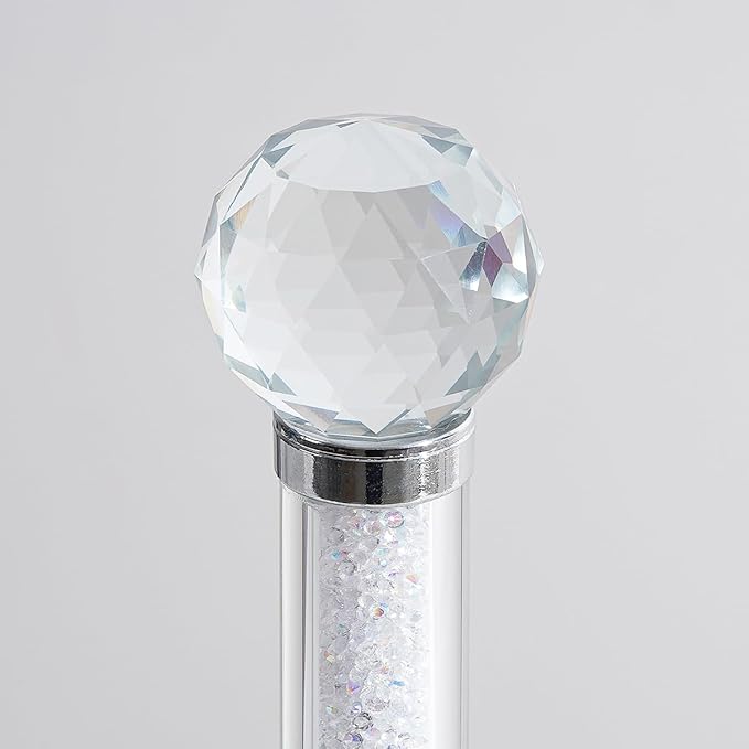 Hochance Multicolor Crystal Standing Paper Towel Roll Holder Countertop Weighted Rack,Glam Cute Bling Rhinestone Jeweled Diamonds Modern Decoration Christmas Housewarming Gifts for Kitchen Home Bar