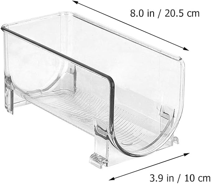BIUDECO Stackable Drawer Style Wine Storage Rack and Water Bottle Holder Plastic Organizer for Home Bar Kitchen Cabinet Refrigerator Compact Space-Saving Design