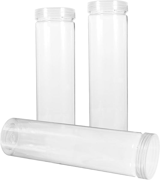 DOITOOL 3Pcs Airtight Food Storage Canisters with Sealing Lids Reusable Pet Containers for Dry Food Cereal and Pantry Organization Kitchen Jars for Moisture and Stain Protection
