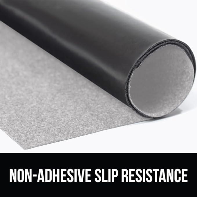 GORILLA GRIP LeakGuard Non-Adhesive Under Sink Mat for Kitchen Cabinet, Waterproof Quick Dry Shelf Liner, Durable Absorbent Felt Mats for Bathroom Sinks, Cabinets, Dresser, Easy Trim, 24x30 Light Gray