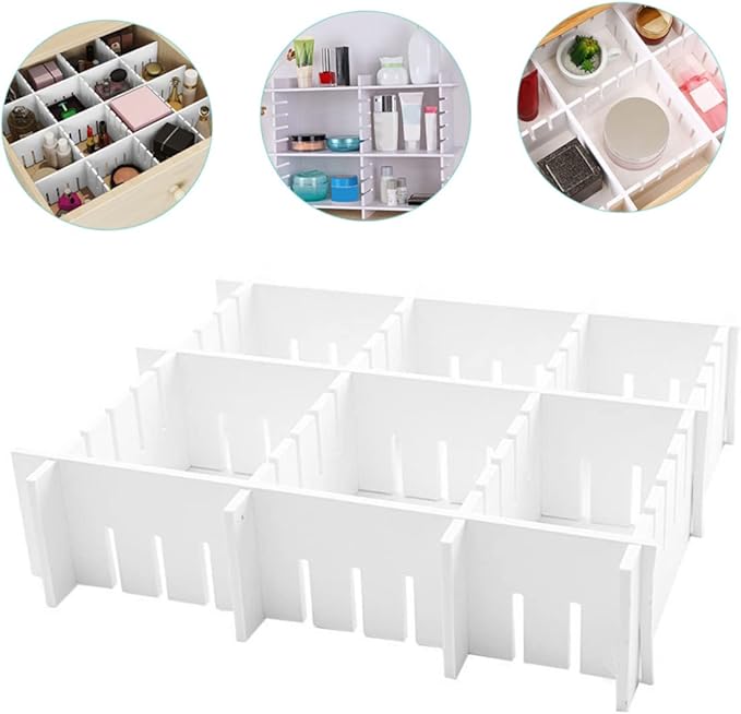 7pcs Dividers Multipurpose Organizers for Closet Kitchen and Office Storage for Socks Underwear and Accessories