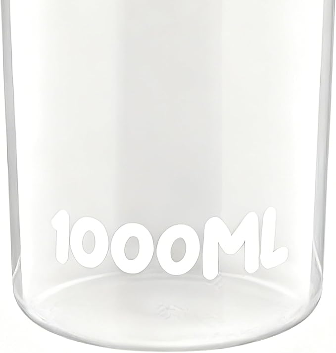 Kitchen Canister - Flour Container, 1000ml Food Grade Airtight Storage With Lid, Food Storage Container For Grain Cereal Baking Powder Chips Snack Bread Bean Popcorn Counter Cabinet Freezer