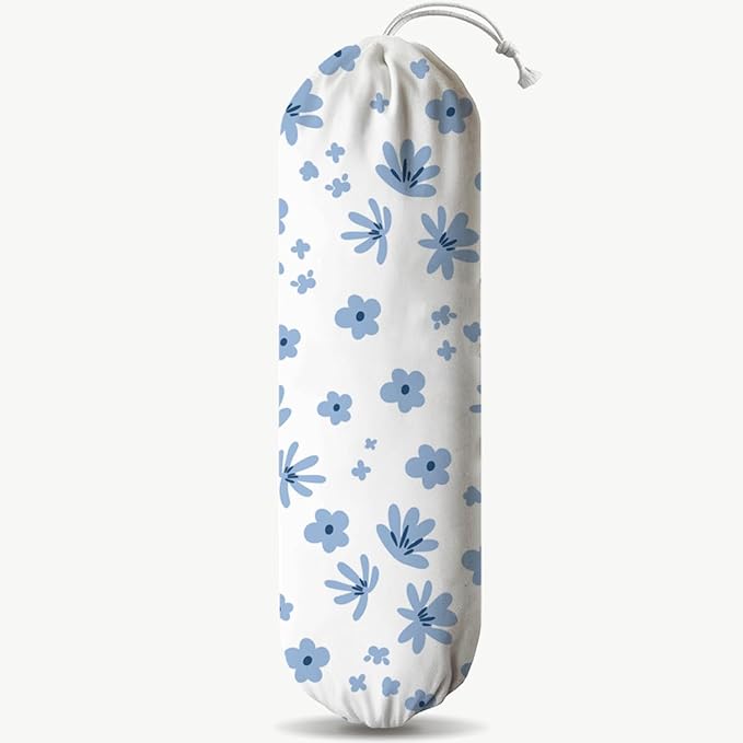 Floral Bag Holder, Kitchen Essentials, Cute Plastic Bags Dispenser Holders, Reusable Shopping Dispenser for Wall Hanging, Kitchen Housewarming Gifts for Women Family Friends Grandma Mom, bags-13