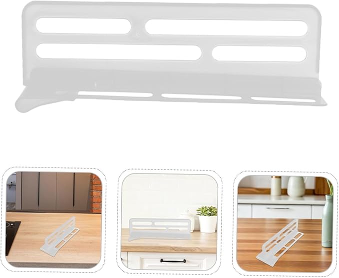 VALICLUD 6pcs Adjustable Refrigerator Compartment Dividers, Sturdy Plastic Fridge Organizers Featuring Firm Clips, Space-Saving Food and Beverage Separators for Home Kitchen Storage