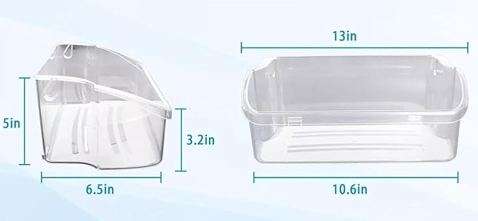 240324502 Door Bin Shelf - for Frigidaire Refrigerator Door shelves - Fridge door condiments beverages organizer - Refrigerator door Shelf replacement - Fridge plastic shelves Bin - W 13 in