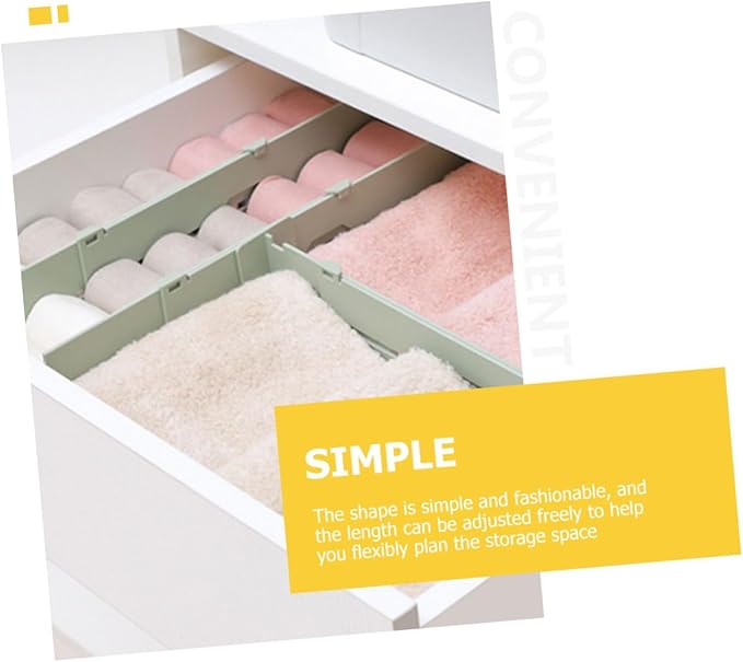 4pcs Adjustable Retractable Drawer Partition Boards for Organized Storage Versatile Drawer Dividers for Socks Underwear and Home Organization