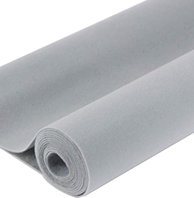 Self Adhesive Gray Velvet Flocking Liner for Jewelry Drawer Art Crafts DIY Project Velvet Fabric Peel and Stick Drawer Velvet Liner 17.7" x 78.7"