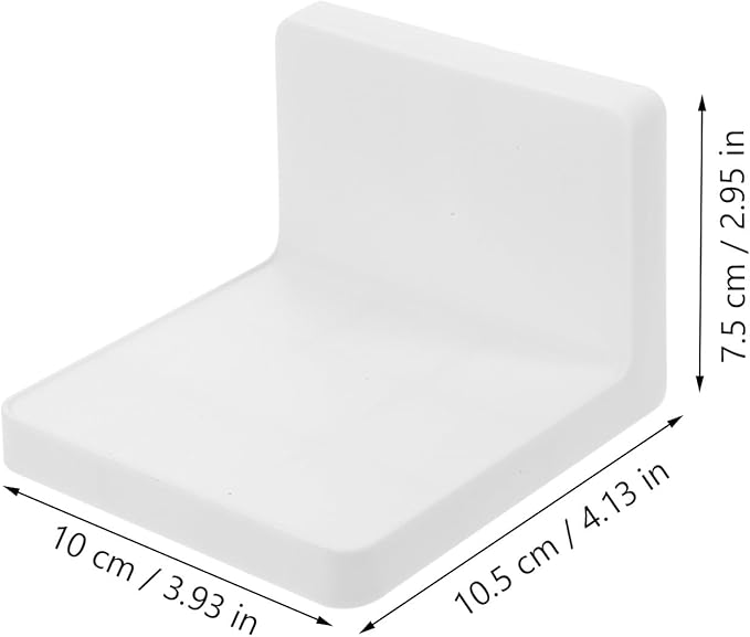 Sewroro Multi-use Adhesive Plant Window Shelves Wall Rack 3pcs White Floating Planter Brackets for Indoor Garden Kitchen Décor