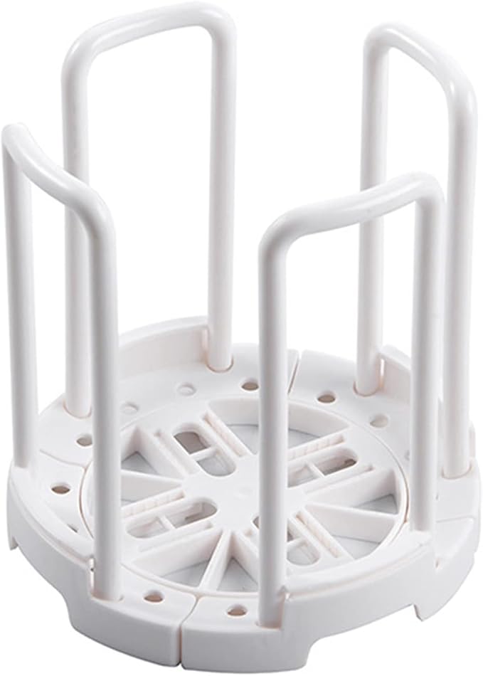 Retractable Dish Oganizer,Simplicity ABS and PP Material RV Dish Storage Bowl Holder,White Bowl Organizer for Kitchen Cabinets Chopsticks Storage Rack