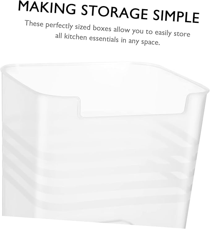 Garneck 8pcs Translucent Fridge Side Door Storage Box Food-Grade Refrigerator Organizer Bins for Vegetables Fruits and Spices Space-Saving Kitchen Storage