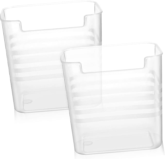 6pcs Translucent Fridge Organizer Bins Vertical Storage for Fruits Vegetables Spices Efficient Refrigerator Storage Containers for Home Kitchen Use