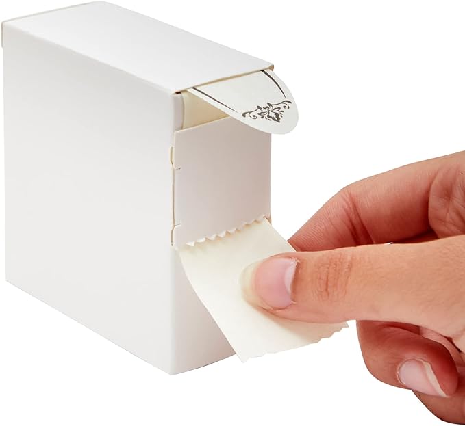 Juvale Dissolvable Food Labels - 300 Pack, White Rectangular, 1.1 x 2.25 in - Canning Jar Labels & Pantry & Freezer Container Stickers - 8 Unique Designs