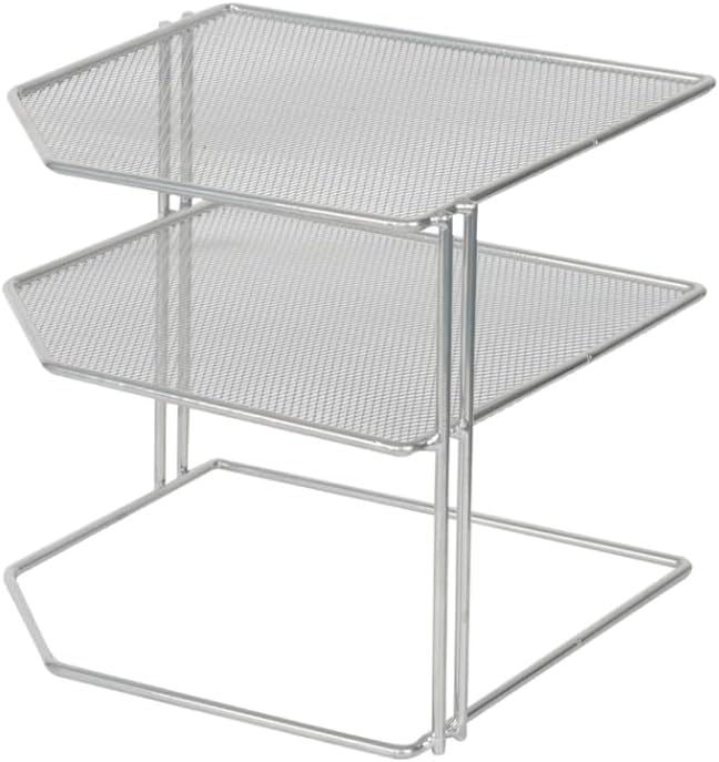 YBM HOME Kitchen Mesh 3 Tier Plastic Corner Rack, Helper Shelf, Keeps Spices and Cups Organized, Pack of 6