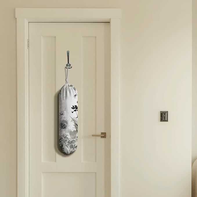 Aesthetic Grocery Bag Holder, Shopping Trash Bags Organizer, Modern Decorative Bag Storage Dispenser for Home Kitchen, Gifts for Women Family Friends Grandma Mom
