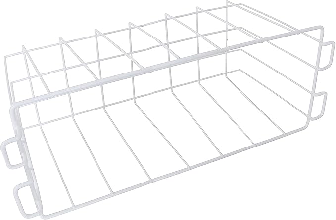 Freezer Organizer Bins for Chest Freezer, 16.5" Deep Freezer Bins Freezer Baskets Organizer and Storage Frozen Meats and Food 2 Pcs