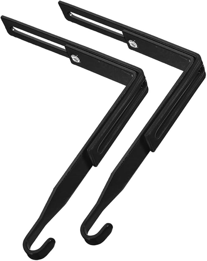 BESPORTBLE 2pcs Adjustable Over Door Cabinet Hooks Heavy Duty Metal Hanging Organizer Multipurpose Hooks for Bedrooms and Cabinets Sturdy Minimalist Design with Flexible Fit