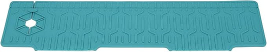 Kitchen Sink Splash Guard, Double Sided Faucet Mat for Kitchen Sink, Silicone Faucet Handle Drip Catcher Tray Mat Silicone Sink Mat, Sink Splash Guard Mat with Adjustable Hole