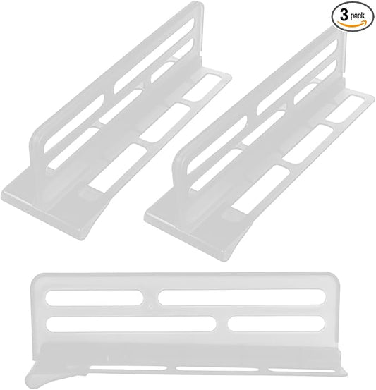 Adjustable Refrigerator Side Door Divider 10.23X3.22X3.07In Food Partition Board for Organized Fridge Storage Easy Installation Multi-Use Fridge Organizer