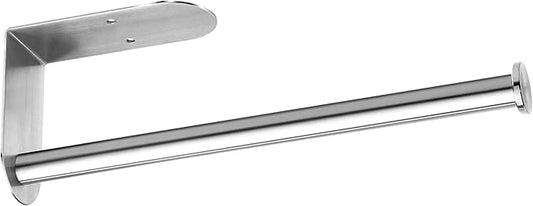 Paper Towel Holder Under Cabinet, OBODING, Self Adhesive or Drilling, Paper Towel Holder Wall Mount, 304 Stainless Steel Towel Rack for Kitchen Organization and Storage (12.05 inches)