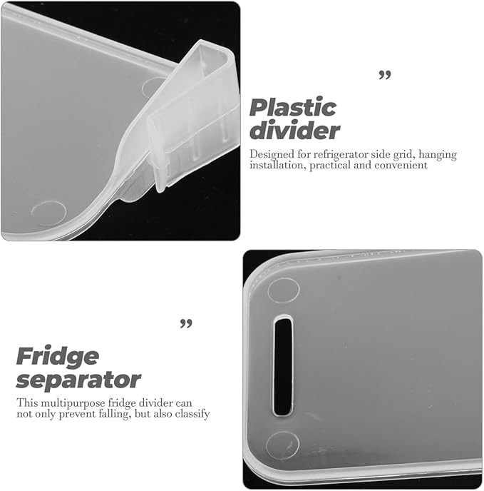 40Pcs Clear Fridge Divider Set Fridge Door Organizer Plastic Clip Dresser Drawer Refrigerator Seperators Adjustable Retractable Kitchen Storage Home Office Clear Multifunctional Supplies