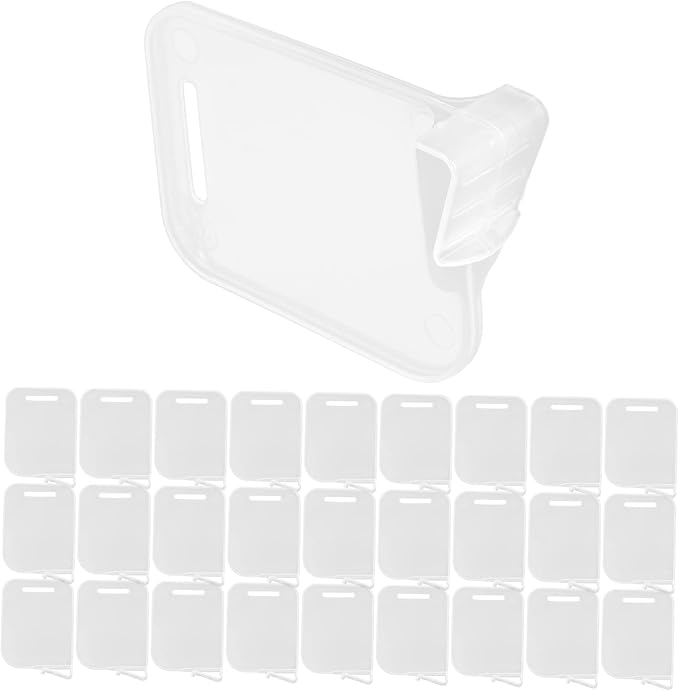 CHILDWEET Refrigerator Door Dividers 40Pcs Transparent Fridge Shelf Separators Adjustable Plastic Dividers for Household Freezer Organization and Kitchen Storage