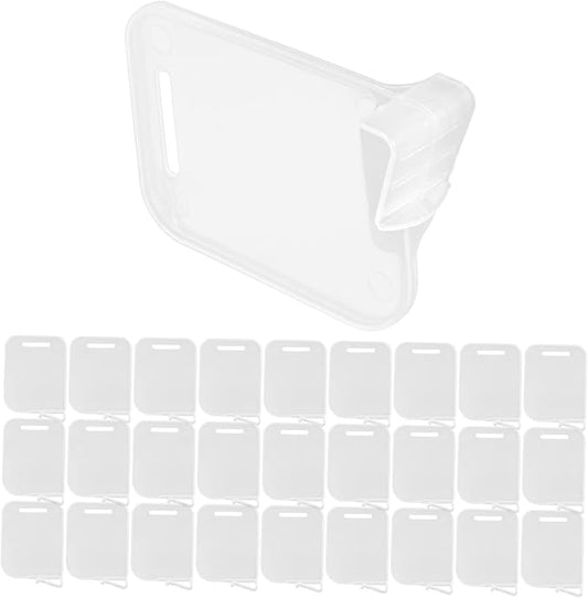 CHILDWEET Refrigerator Door Dividers 40Pcs Transparent Fridge Shelf Separators Adjustable Plastic Dividers for Household Freezer Organization and Kitchen Storage
