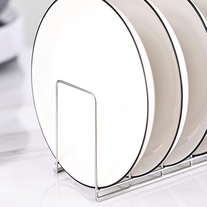 Small Bowl Drainer,Stainless Steel Bowl Drying Rack for Kitchen Counter Organizer Storage, Storage Shelf, Chrome (2 Dish Racks)
