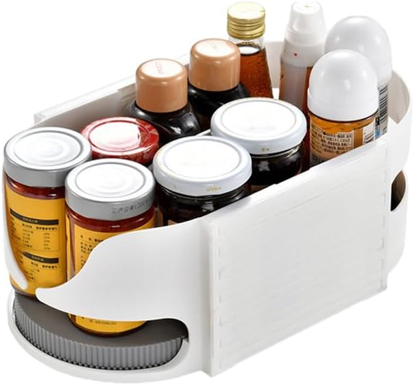Lazy Susan Turntable, 360°Rotate Fridge Turntable Organizer, Pantry Kitchen Cabinet Dining Table Counter top Vanity, Storage Rotating Shelves for Pantry Kitchen Cabinet Dining Table