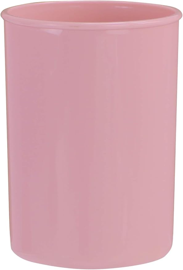 Reston Lloyd Calypso BasicsMultipurpose Cookware Storage Crock, Kitchen Countertop & Office Desk Organization, Durable & Food Safe BPA-Free Plastic, Pink