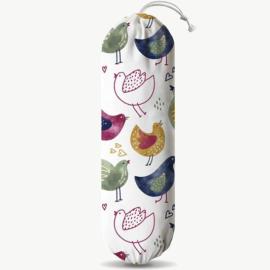 Chicken Plastic Bag Holder, Grocery Bags Storage Organizer, Reusable Shopping Bags Holder Dispenser, Cute Farmhouse Kitchen Decor Gifts for Women Chicken Lover, Kitchen Pattern Garbage Bag 40