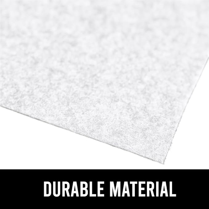 GORILLA GRIP LeakGuard Non-Adhesive Under Sink Mat for Kitchen Cabinet, 24x60, Waterproof Quick Dry Shelf Liner, Durable Absorbent Felt Mats for Bathroom Sinks, Cabinets, Dresser, Easy to Trim, White