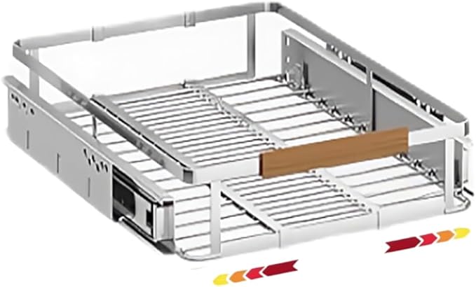 1 Pack Expandable Pull Out Cabinet Organizer，Side Mounting 11.8~18"x17.3"Cabinet Pull Out Shelves, Expandable Slide Out Spice Rack for Kitchen Bathroom Office