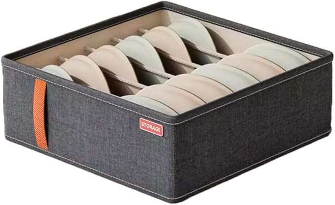 | Set of 3 Foldable Fabric Storage Boxes | Closet Organizers in Small, Medium, and Large Sizes | Perfect for Clothes, Underwear, Socks, and Pants
