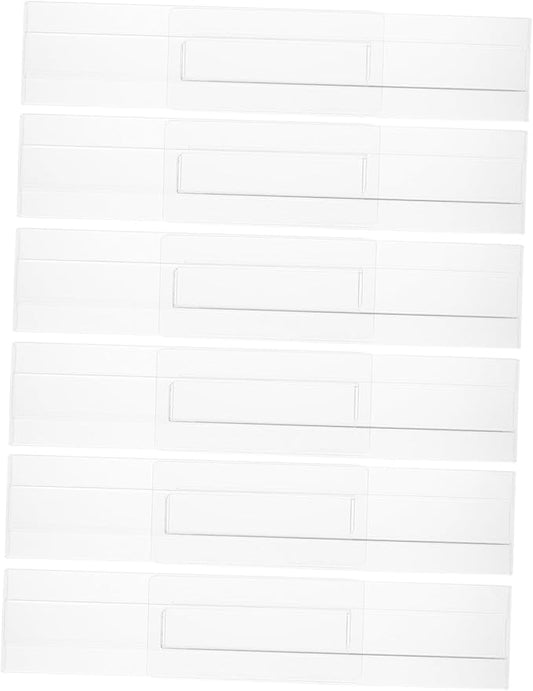 4pcs Dividers for Household Organization Diy Plastic Storage Separators for Kitchen Bedroom Office Sturdy Transparent Drawer Partition System