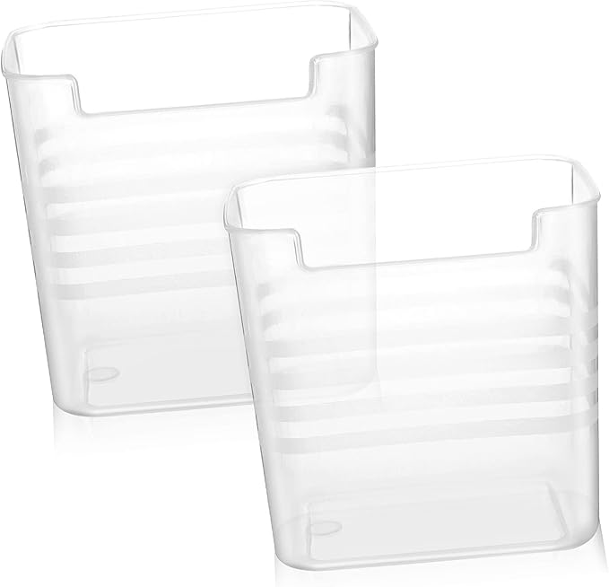 Garneck 6pcs Refrigerator Storage Bins Vertical Organizer for Kitchen Pantry and Cabinets for Fruits Vegetables and Condiments Space-Saving Design
