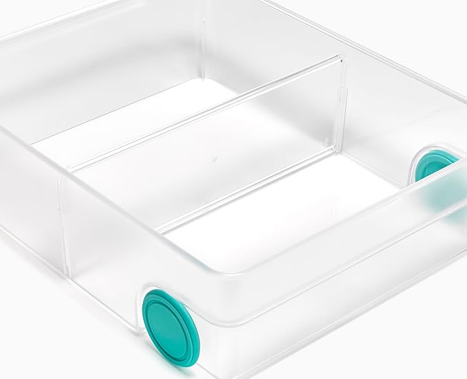 Joseph Joseph FridgeStore XL Fridge Storage Drawer Caddy – Extra-Large Organizer with Handle and Wheels for Easy Access, BPA-Free