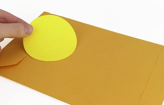 ChromaLabel Sticker Labels, 3 Inch, Fluorescent Yellow, 500 per Roll, High Visibility, Removable, Round, Color Coding, Inventory Management, Medical Facilities, Warehouse Labels