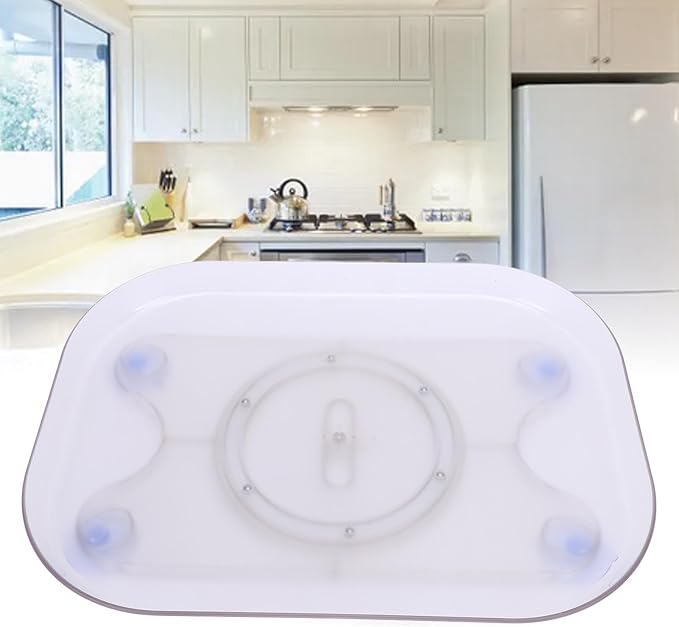Refrigerator Lazy Turntable Organizer Square Clear Acrylic PET Rotating Fridge Tray for Kitchen Table Top Cabinet Pantry