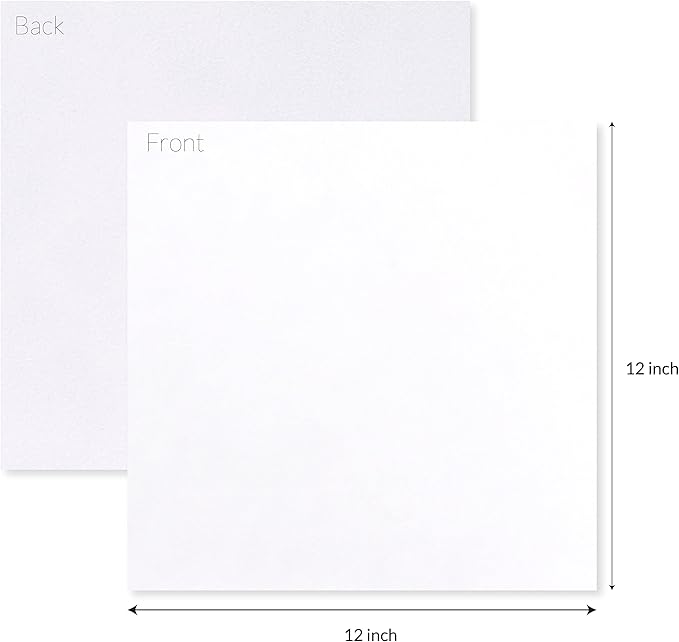 S.E.I Coconut Velvet Paper, Felt Fabric For Drawer and Jewelry Box Liner, 12" x 12" - 12 Sheets