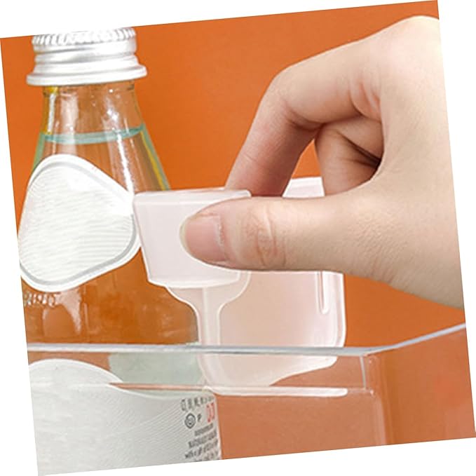 PRETYZOOM 24pcs Adjustable Plastic Refrigerator Divider Set White Fridge Compartment Organizer for Efficient Storage and Easy Access in Kitchen