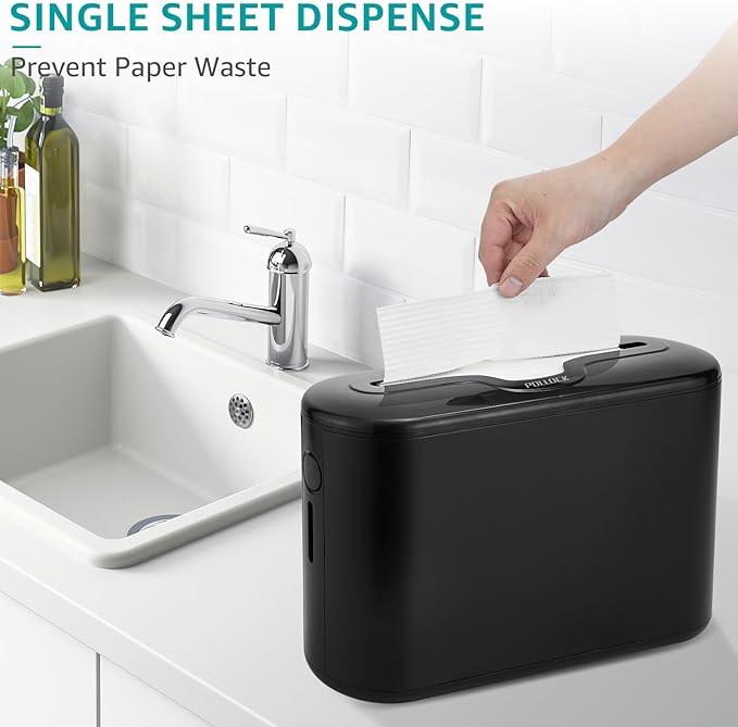 Paper Towel Holder Countertop, Commercial Paper Towel Dispenser, Multifold Trifold Z-Fold Paper Towel Dispenser, Hand Towel Dispenser, Napkin Holder Dispenser for Home Kitchen Restaurant