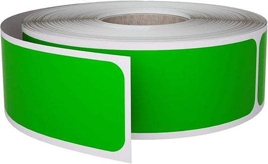 File Folder Labels 1x3 inch - 250 Pack, (7.5cm x 2.5cm) Green Sticker Label Rolls by Royal Green